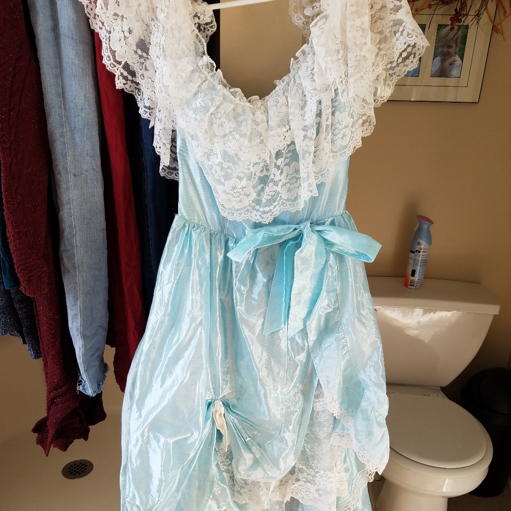 Vintage JCPenny Baby Blue Gunne Sax Dress